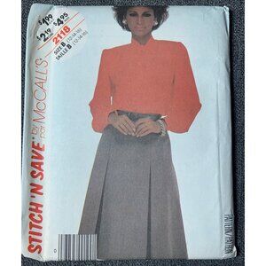 McCall's Misses Blouse Skirt Sewing Pattern Size 12 14 16 2118 - uncut